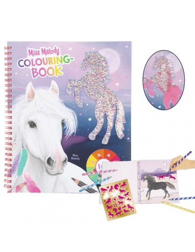 Libro para Colorear Caballos Miss Melody