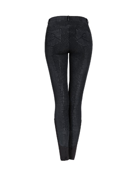 Pantalón de Equitación Doro Denim FGrip Mujer