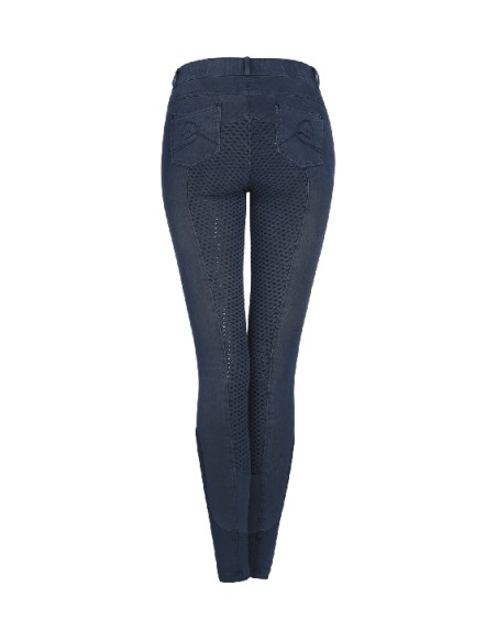 Pantalón de Equitación Doro Denim FGrip Mujer