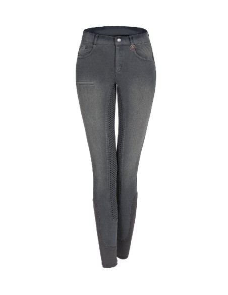 Pantalón de Equitación Doro Denim FGrip Mujer