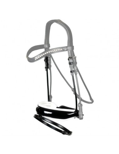 Round Leather Large Crank Noseband...