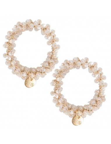 Set of 2 BR Crystal Hair Tie Beads