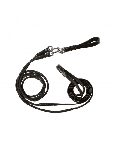 Equestro Doublé Leather & Rope Draw...