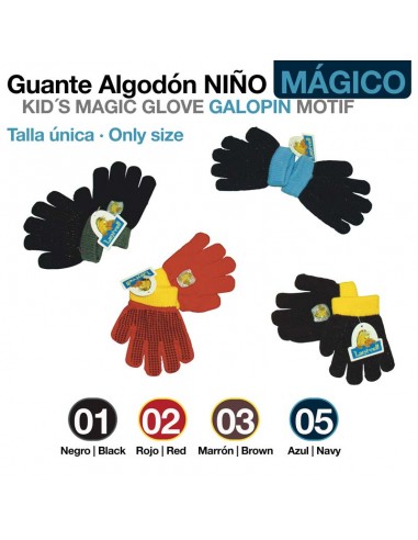 Guantes de Algodón para Niño con Grip