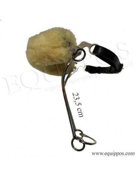 Sheepskin Hackamore of Kombi Chain with 23,5CM of Leg