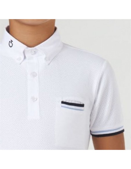 Cavalleria Toscana Tech Net Junior Competition Polo Shirt