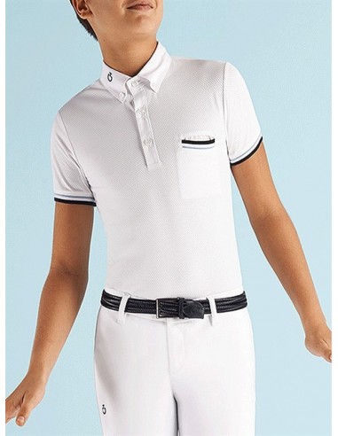 Cavalleria Toscana Tech Net Junior Competition Polo Shirt