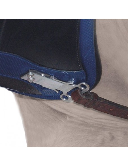 LEATHER BAVETTE GIRTH  DYON CLICK & RIDE