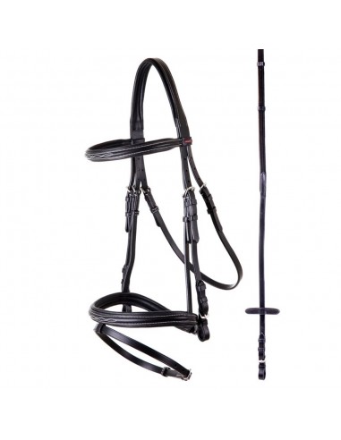 SNAFFLE BRIDLE BR NANCY WITH REINS